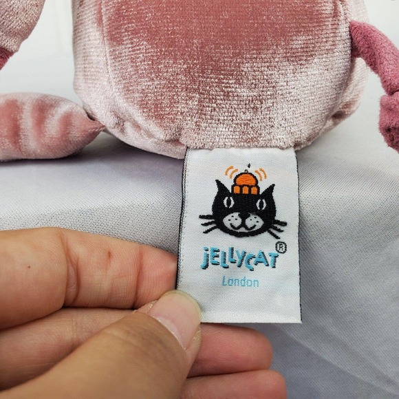 JellyCat 10 inch Piggy Might Fly Plush Crushed Velvet Pig Wings Stuffed Toy - Picture 6 of 10